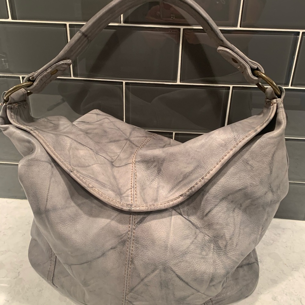 Frye purse - grey leather